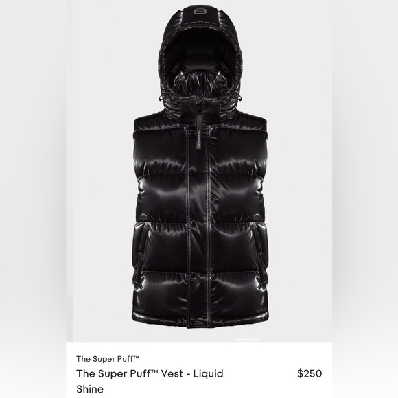 ARITZIA The Super Puff Vest Liquid Shine S Small NWT New - Picture 10 of 10